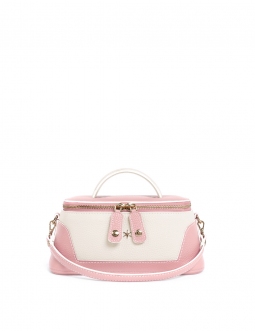 'Lingot Duo' Nappa Leather handbag Light Pink, Cream & Gold