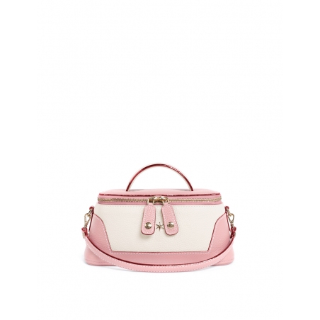 'Lingot Duo' Nappa Leather handbag Light Pink, Cream & Gold