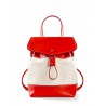 'Fontainebleau' Sac à dos Cuir Écrevisse & Or
