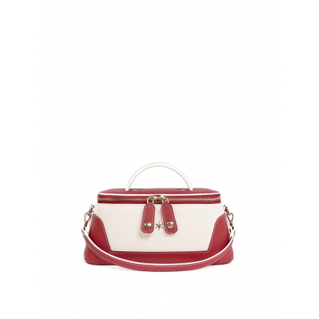 'Lingot Duo' Sac à main Cuir Nappa Écrevisse, Crème & Or