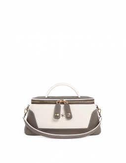 'Lingot Duo' Nappa Leather handbag Volcan, Cream & Gold