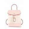 'Fontainebleau' Sac à dos Cuir Rose Poudré & Or