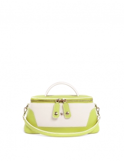 'Lingot Duo' Nappa Leather handbag Paille, Cream & Gold