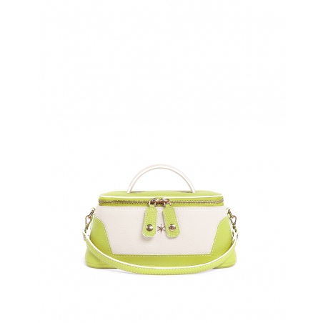 'Lingot Duo' Nappa Leather handbag Paille, Cream & Gold