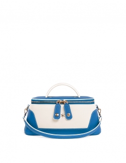 'Lingot Duo' Nappa Leather handbag Cyan, Cream & Gold
