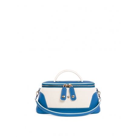 'Lingot Duo' Nappa Leather handbag Cyan, Cream & Gold