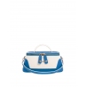 'Lingot Duo' Nappa Leather handbag Cyan, Cream & Gold