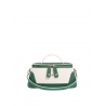 'Lingot Duo' Sac à main Cuir Nappa Vert Pin, Crème & Or