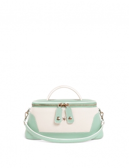 'Lingot Duo' Sac à main Cuir Nappa Opaline, Crème & Or