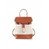 'Fontainebleau Duo' Sac à dos Cuir Cognac & Or