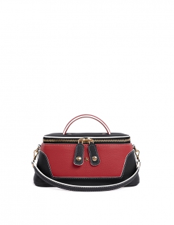 'Lingot Duo' Sac à main Cuir Nappa Ébène, Écrevisse & Or
