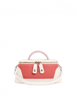 'Lingot Duo' Nappa Leather handbag Cream, Watermelon & Gold