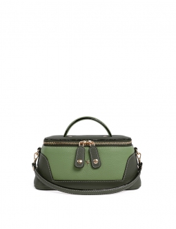 'Lingot Duo' Sac à main Cuir Nappa Taiga, Chocolat & Or