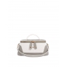 'Lingot Duo' Nappa Leather handbag Pearl Grey, Snow White & Gold