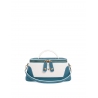'Lingot Duo' Nappa Leather handbag Indigo, Snow White & Gold