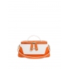 'Lingot Duo' Nappa Leather handbag Orange, Snow White & Gold