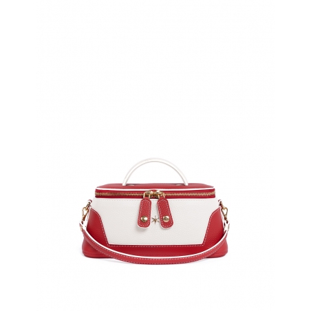 'Lingot Duo' Sac à main Cuir Nappa Écrevisse, Neige & Or