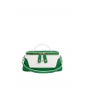 'Lingot Duo' Nappa Leather handbag Green, Snow White & Gold