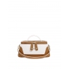 'Lingot Duo' Nappa Leather handbag Cognac, Snow White & Gold