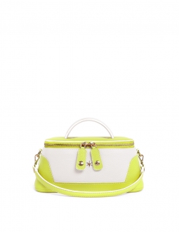 'Lingot Duo' Nappa Leather handbag Paille, Snow White & Gold