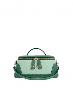 'Lingot Duo' Nappa Leather handbag Vert Pin, Opaline & Gold
