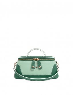 'Lingot Duo' Nappa Leather handbag Vert Pin, Opaline & Gold