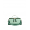 'Lingot Duo' Sac à main Cuir Nappa Vert Pin, Opaline & Or