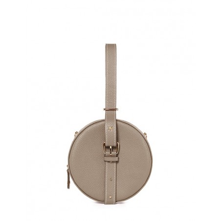 'Macaron' Nappa Leather handbag Warm Grey