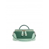 'Lingot Duo' Sac à main Cuir Nappa Opaline, Vert Pin & Or