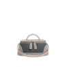 'Lingot Duo' Nappa Leather handbag Pearl Grey, Ardoise & Gold