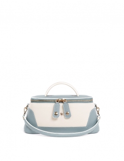 'Lingot Duo' Nappa Leather handbag Dragée, Cream & Gold