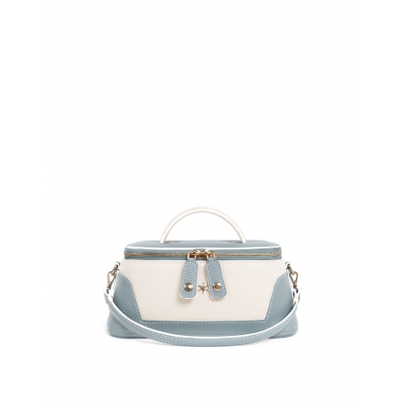 'Lingot Duo' Sac à main Cuir Nappa Dragée, Crème & Or