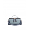 'Lingot Duo' Nappa Leather handbag Night Blue, Dragée & Gold