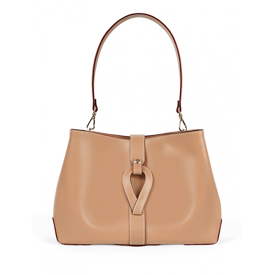 'Volute le Sac' Cabas Cuir Nappa Dijon et Or
