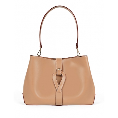 'Volute le Sac' Leather Tote bag Dijon & Gold