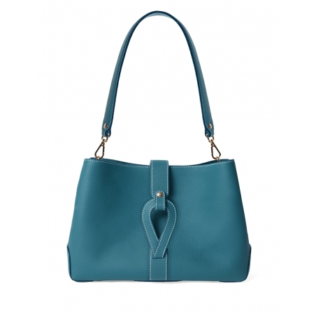 'Volute le Sac' Leather Tote bag Indigo & Gold