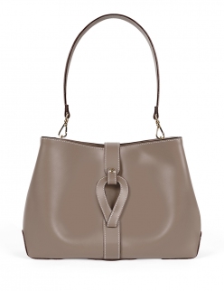 'Volute le Sac' Leather Tote bag Taupe & Gold