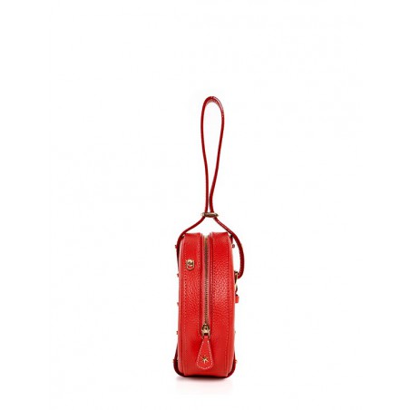 'Macaron' Sac à main Rond Cuir Nappa Ébène