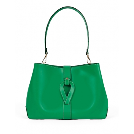 'Volute le Sac' Cabas Cuir Nappa Lagon et Or