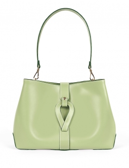 'Volute le Sac' Leather Tote bag Asperge & Gold