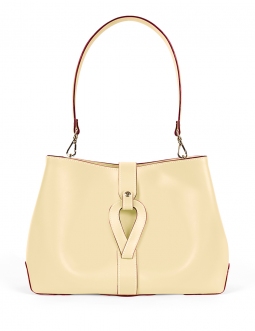 'Volute le Sac' Cabas Cuir Nappa Anis et Or