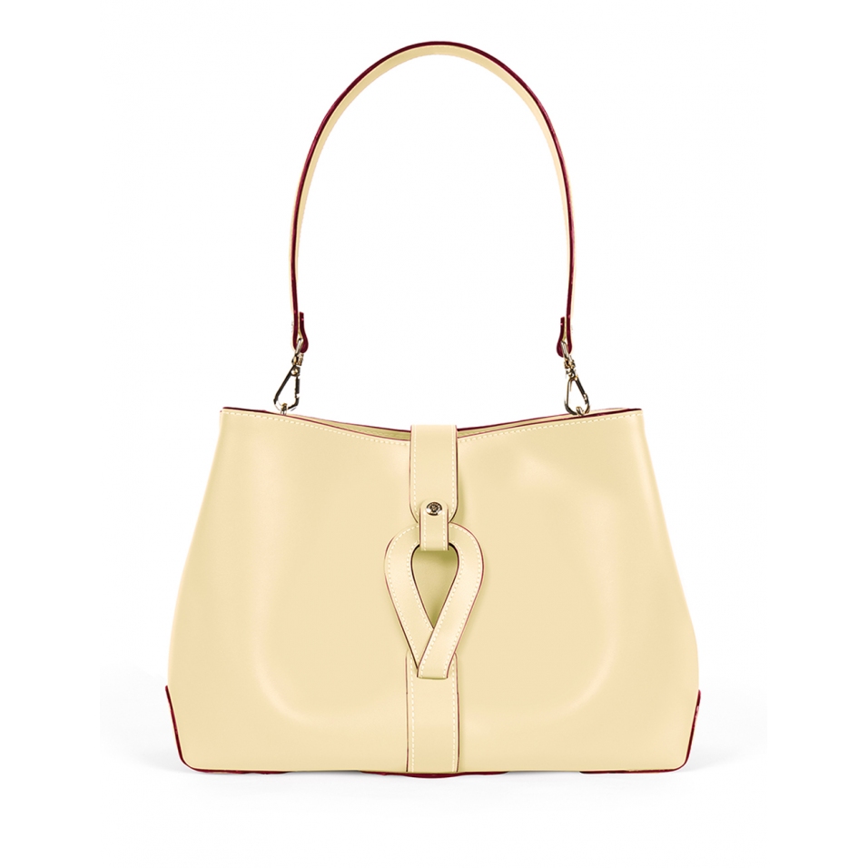 'Volute le Sac' Cabas Cuir Nappa Anis et Or