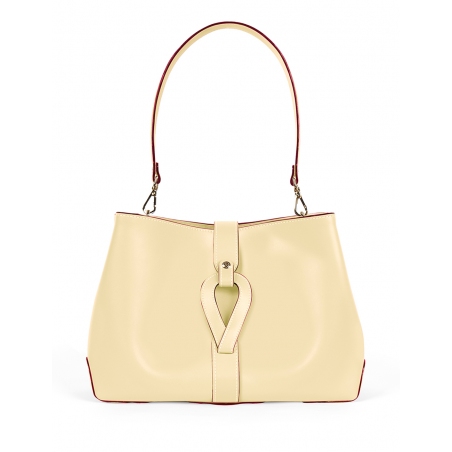 'Volute le Sac' Cabas Cuir Nappa Anis et Or