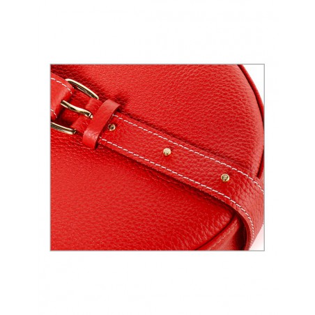 'Macaron' Sac à main Rond Cuir Nappa Ébène