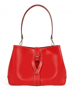 'Volute le Sac' Leather Tote bag Red & Gold