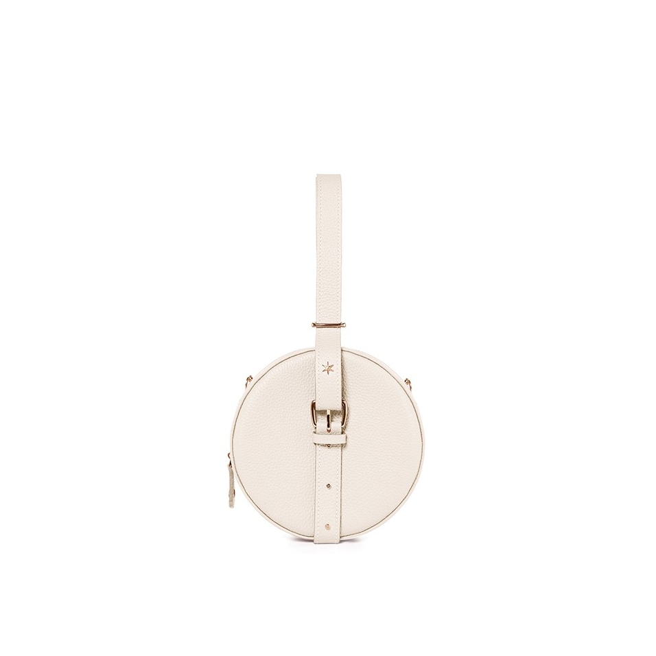 'Macaron' Nappa Leather handbag Cream