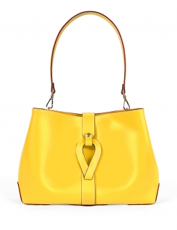 'Volute le Sac' Leather Tote bag Yellow & Gold