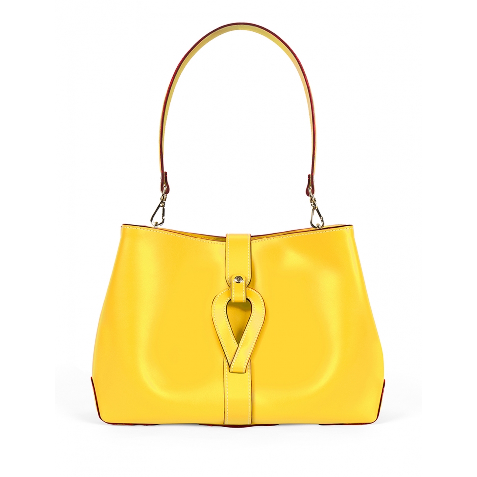 'Volute le Sac' Cabas Cuir Nappa Miel et Or
