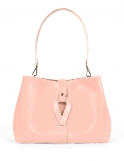 'Volute le Sac' Cabas Cuir Nappa Rose Poudré et Or