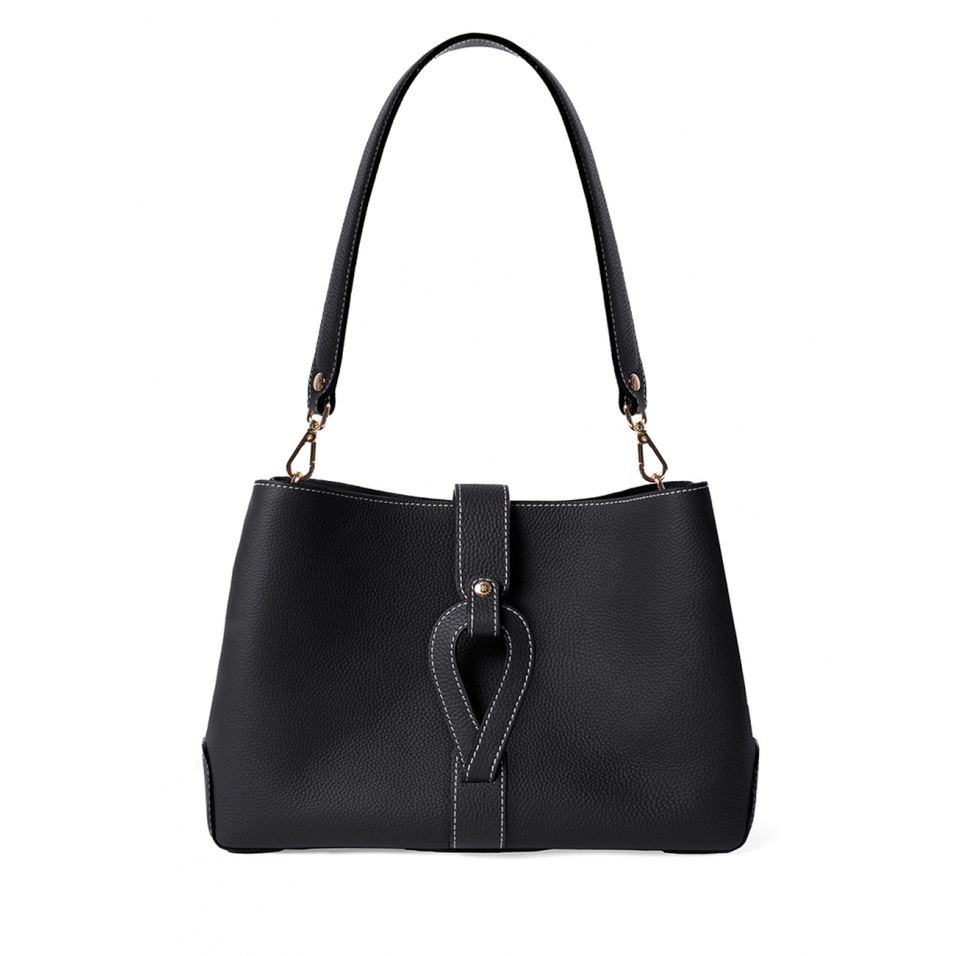 'Volute le Sac' Leather Tote bag Black & Gold